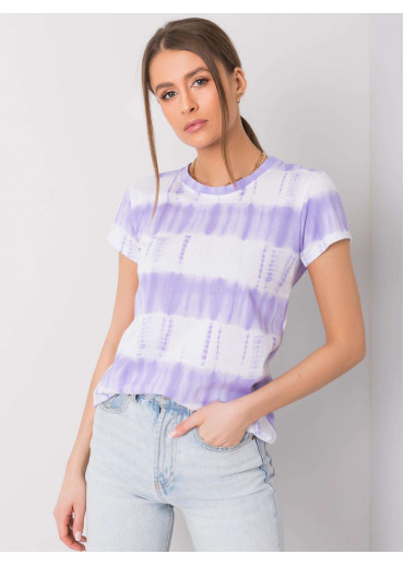 Fialové pruhované tričko