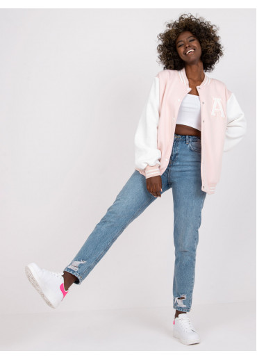 Púdrovo ružová mikina