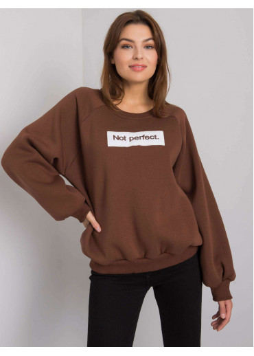 Hnedá pohodlná mikina