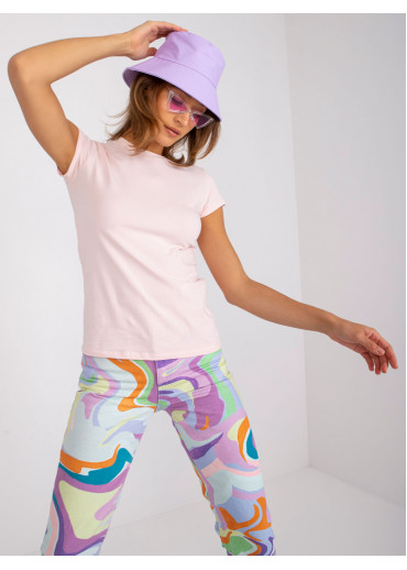 Púdrovo ružové basic tričko