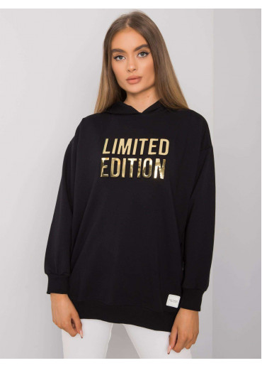 Čierna mikina s kapucňou