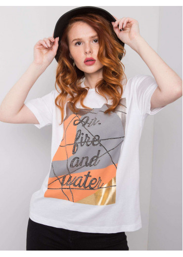 Biele bavlnené tričko