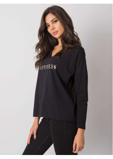 Čierne tričko s dlhým rukávom