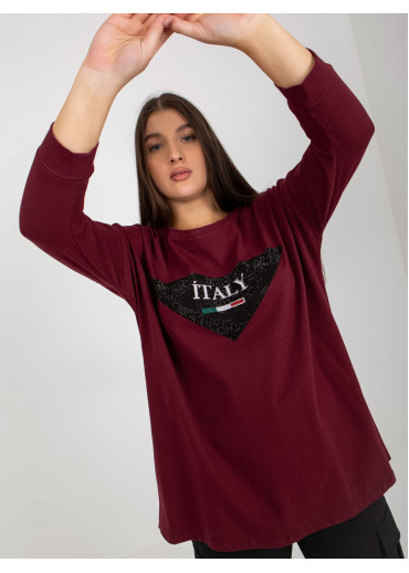 Fialové tričko Italy