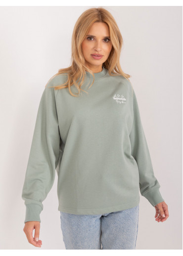 Svetlozelená elegantná mikina