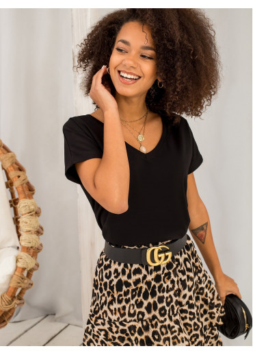 Čierne basic tričko