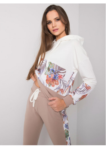 Béžovo hnedá tepláková súprava