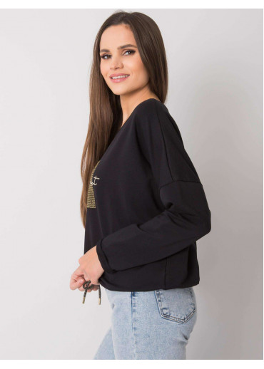 Čierne tričko s dlhým rukávom