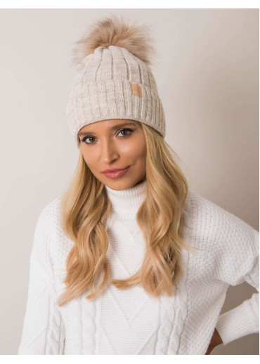 Béžovo hnedá čiapka