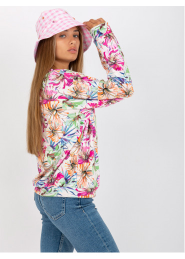 Smotanovo biele vzorované tričko