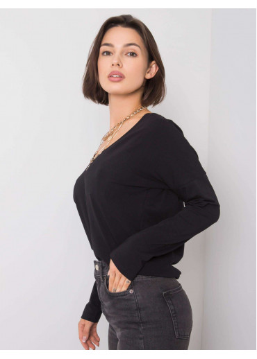 Čierne tričko s dlhým rukávom