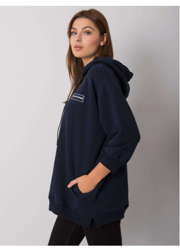 Modrá bavlnená mikina