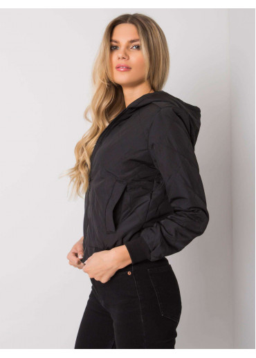 Čierna krátka prechodná bunda
