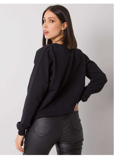 Čierna mikina s potlačou