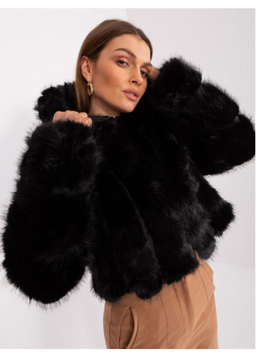 Čierna krátka bunda