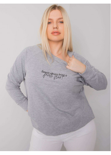 Sivá one size basic mikina