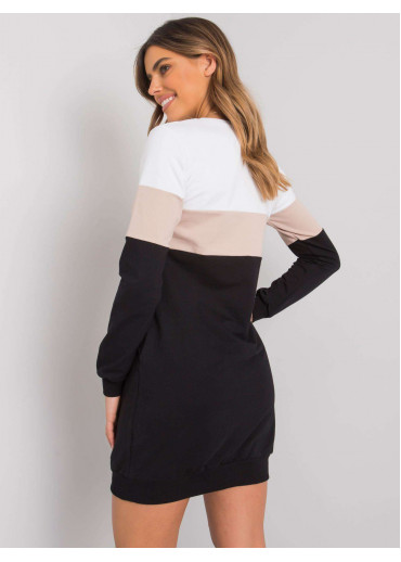 Béžovo hnedé mikinové šaty