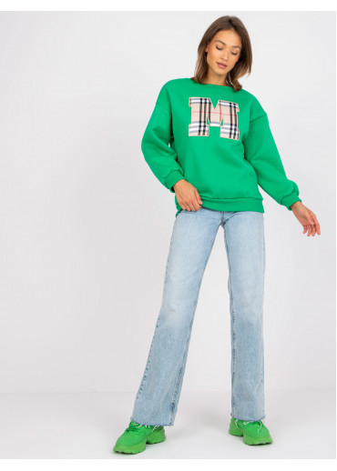 Zelená basic mikina