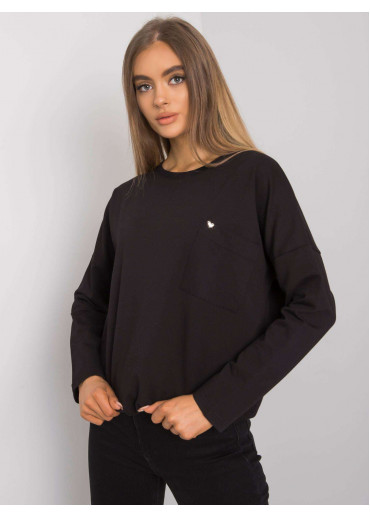 Čierne tričko s dlhým rukávom