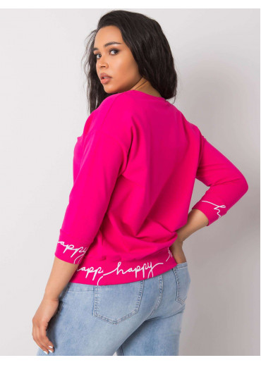 Fuchsiovo ružová mikina