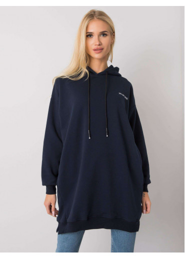 Modrá predĺžená ONE SIZE mikina