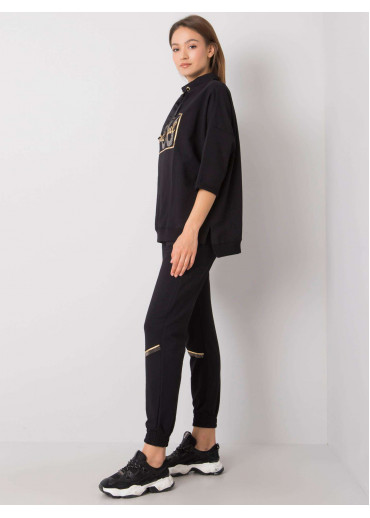 Čierna tepláková súprava