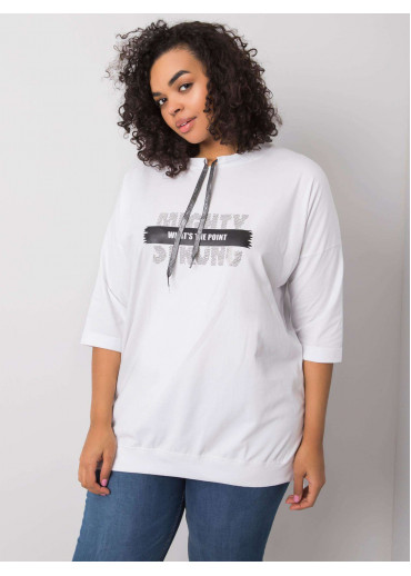 Biele tričko s 3/4 rukávom