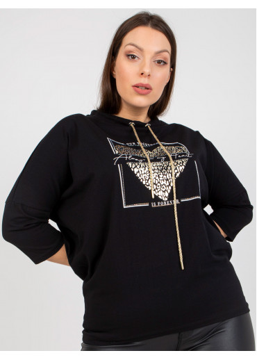 Čierne tričko s potlačou