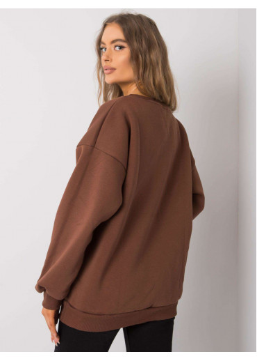 Hnedá mikina s nášivkou