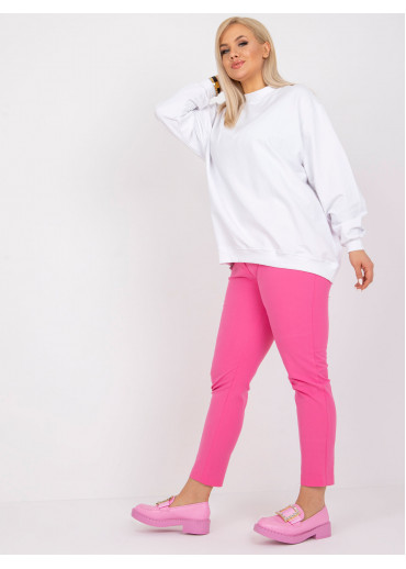 Biela bavlnená mikina