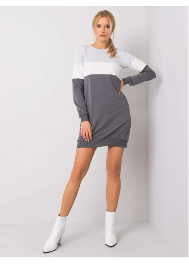 Sivé mikinové šaty