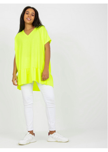 Vanilkovo žltá tričková tunika