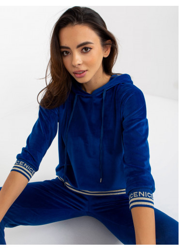 Kobaltovo modrá tepláková súprava