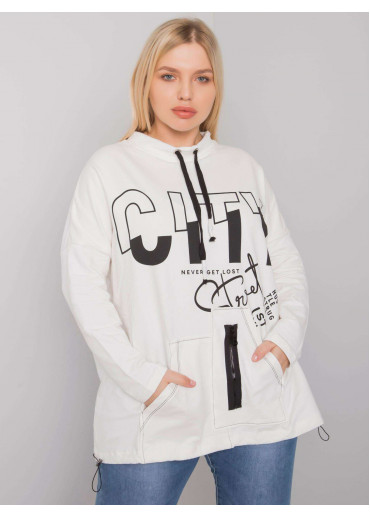 Smotanovo biela mikina