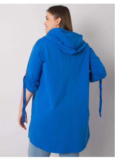 Modrá mikina s kapucňou