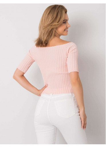 Púdrovo ružové crop top tričko