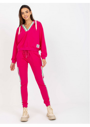 Fuchsiovo ružová tepláková súprava