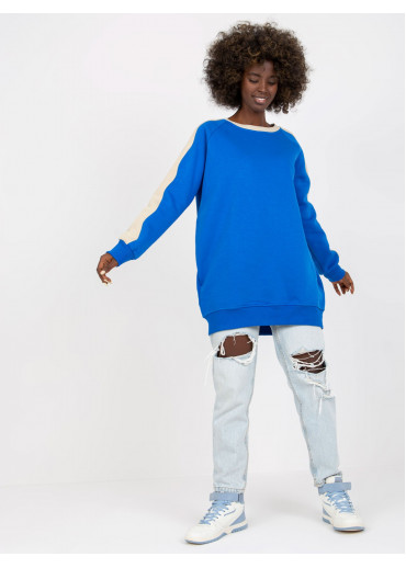 Modrá mikinová tunika