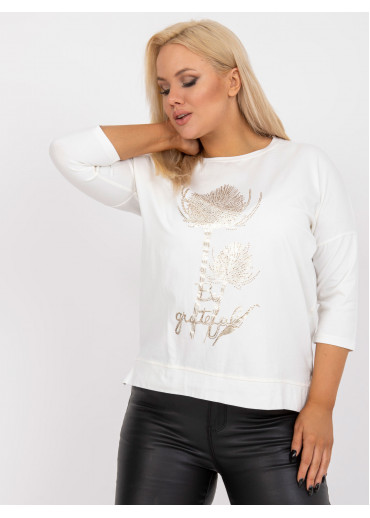 Smotanovo biele tričko s potlačou