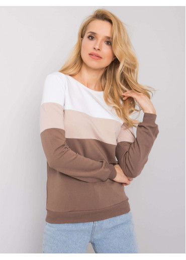 Karamelovo hnedá basic mikina