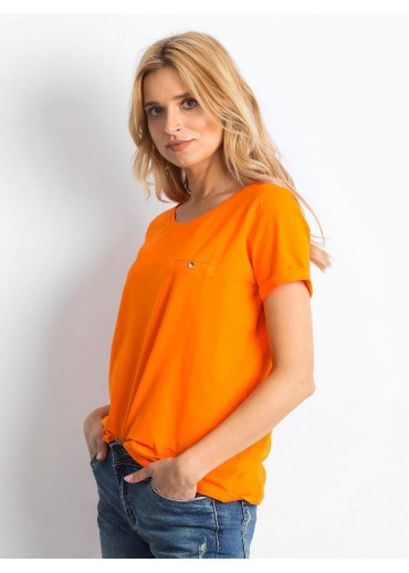 Oranžové basic tričko
