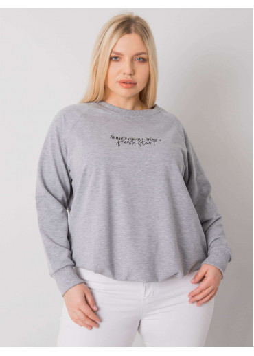 Sivá one size basic mikina