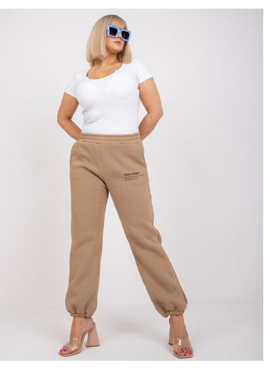 Béžovo hnedé tepláky