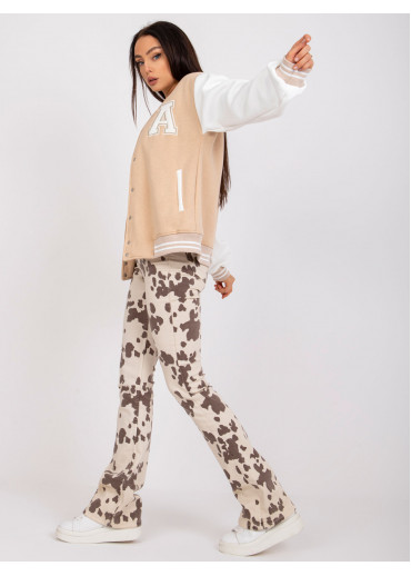 Béžovo hnedá mikina