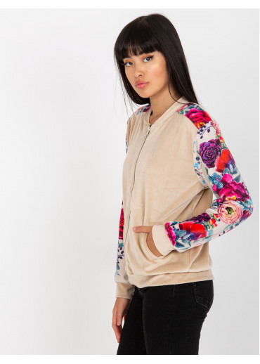 Béžovo hnedá mikina