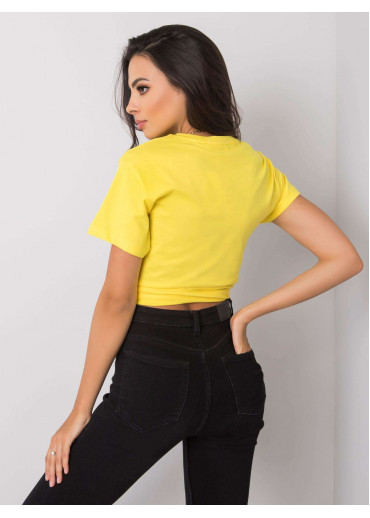 Žlté bavlnené tričko