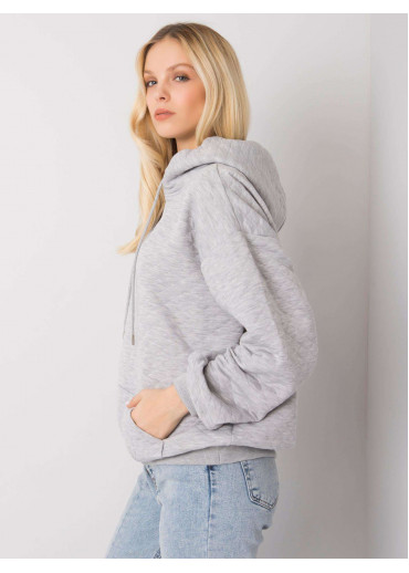 Sivá mikina s kapucňou