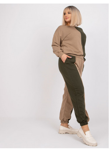 Khaki zelená tepláková súprava