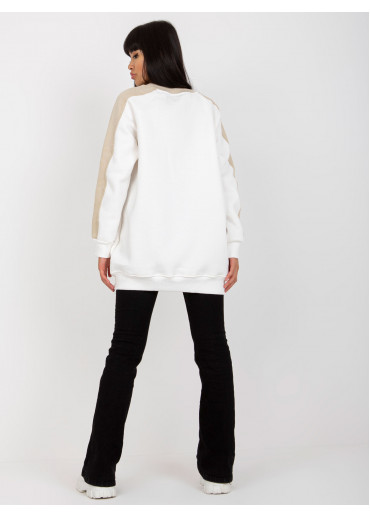 Béžovo hnedá mikinová tunika