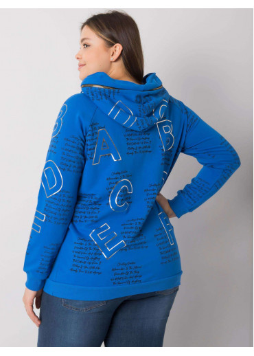 Modrá mikina s kapucňou